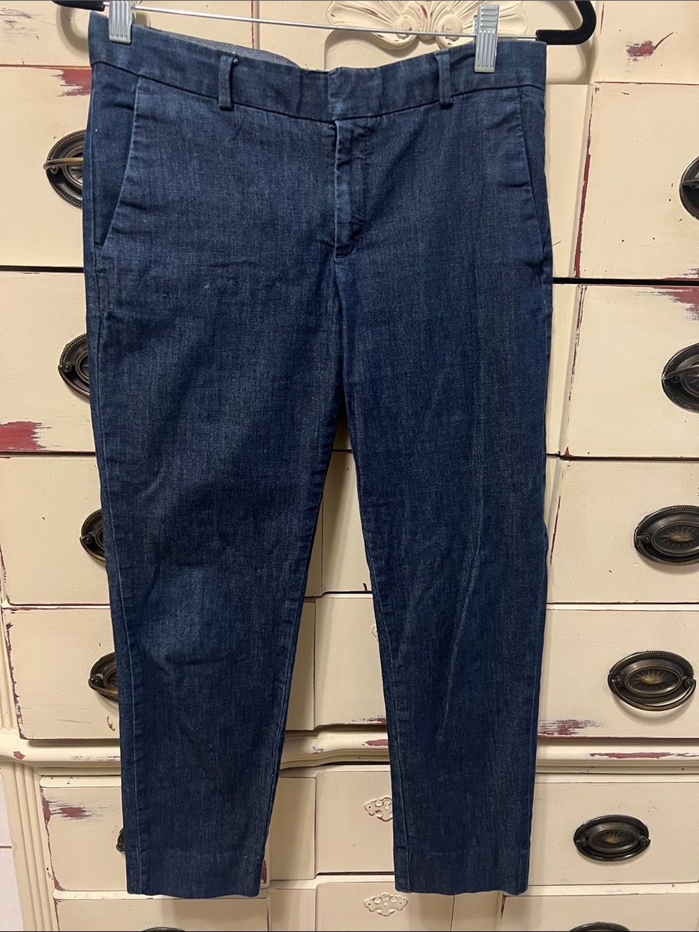 Banana Republic Dark Blue Cropped Dress Pants